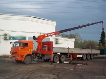 Манипулятор КМУ KANGLIM на шасси Камаз 20 тонн